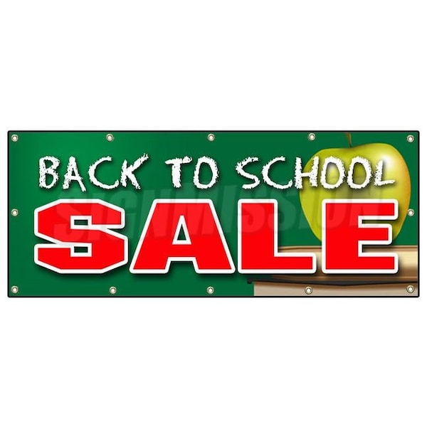 BACK TO SCHOOL SALE BANNER SIGN boys girls clothes sale discount